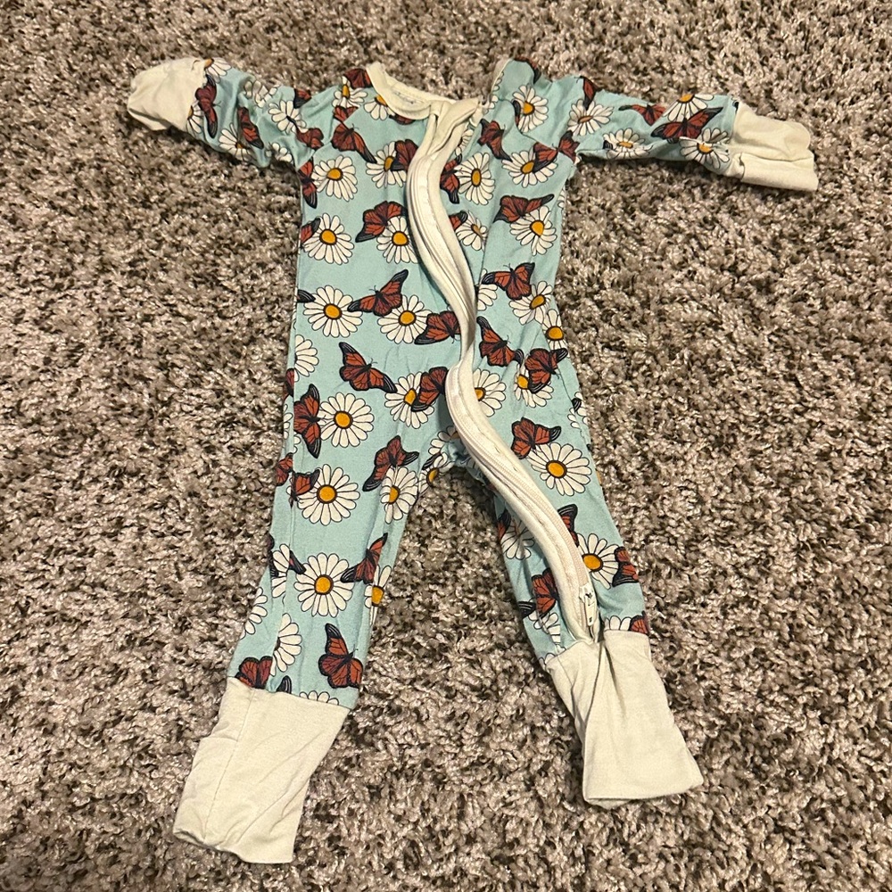 Bamboo Butterfly onesie